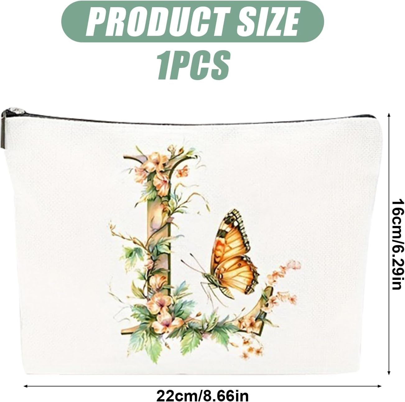 Small Makeup Bag for Handbag, Travel Toiletry Organiser, Makeup Brush Pouch Cosmetic Bags, Music Alphabet Animal Theme Bag, Compact Portable Storage for Women Girls