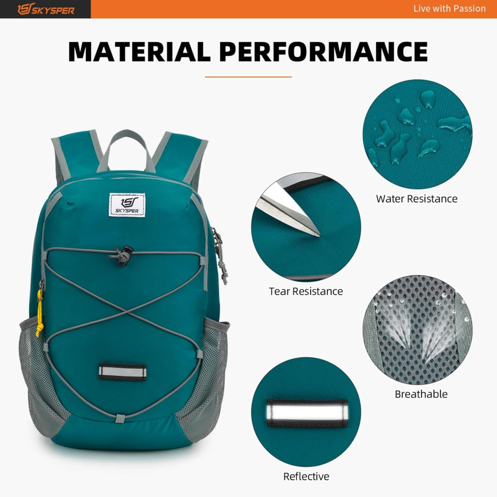 Small Hiking Backpack -12L Lightweight Packable Daypack for Travel Foldable Tear Resistant Backpacks for Women Men