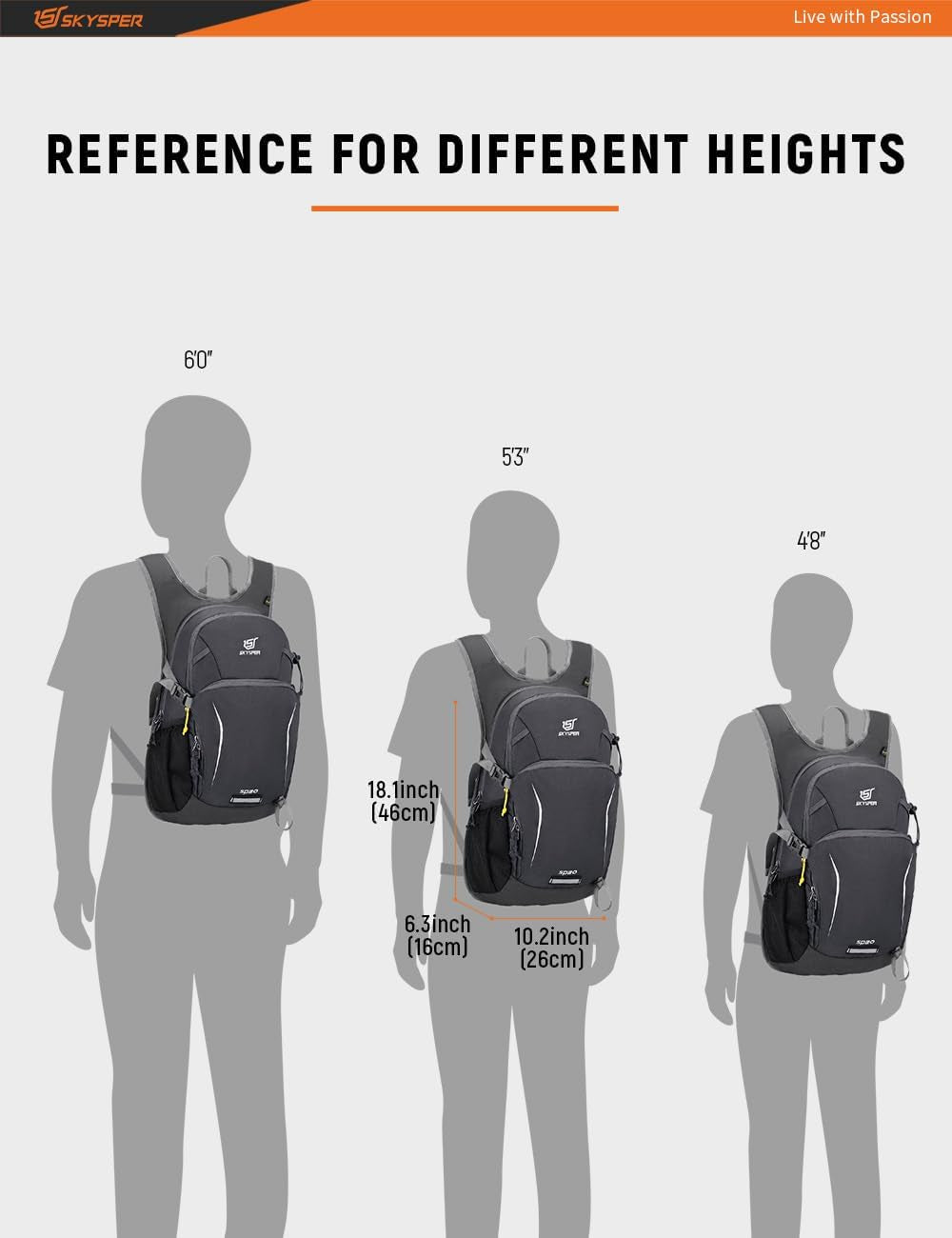 Hiking Backpack - 20L Small Hiking Daypack Lightweight Hiking Backpack, Breathable Day Pack, Backpacking for Women Men