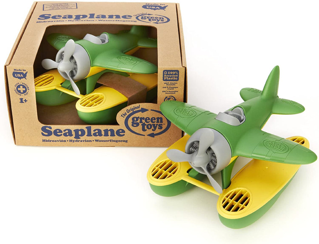 Seaplane in Green Color - BPA Free, Phthalate Free Floatplane for Improving Pincers Grip. Toys and Games ,9 X 9.5 X 6 Inches