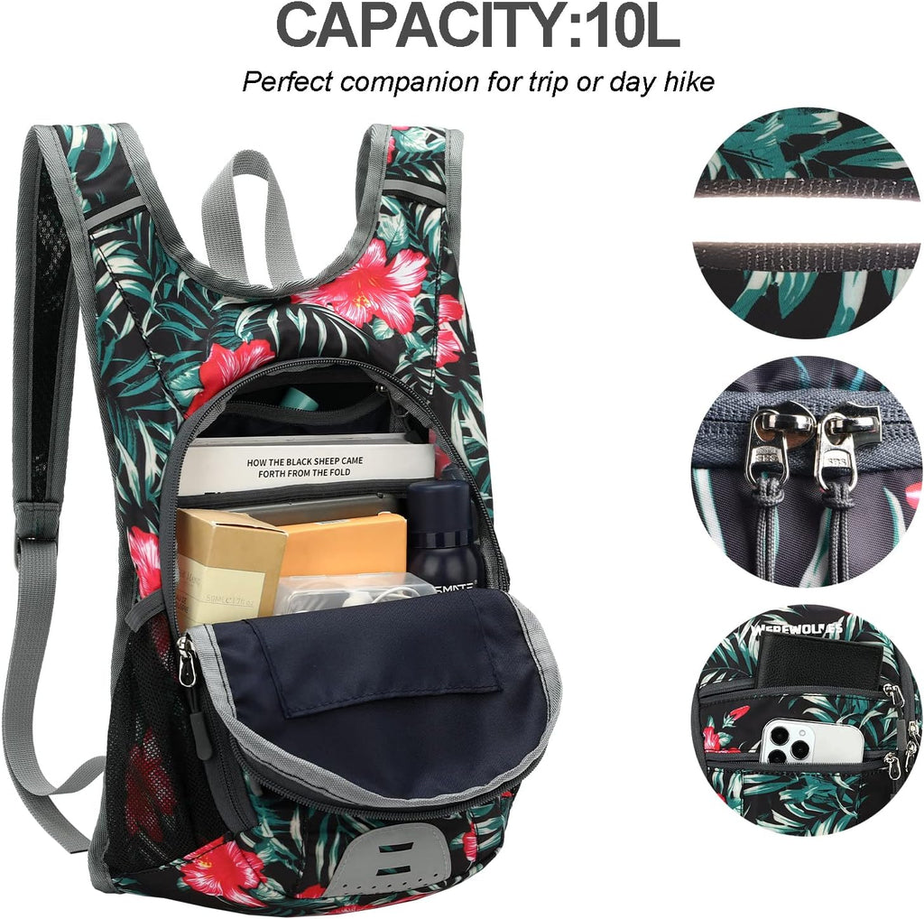 10L Small Hiking Backpack, Lightweight Foldable Packable Casual Outdoor Travel Daypack