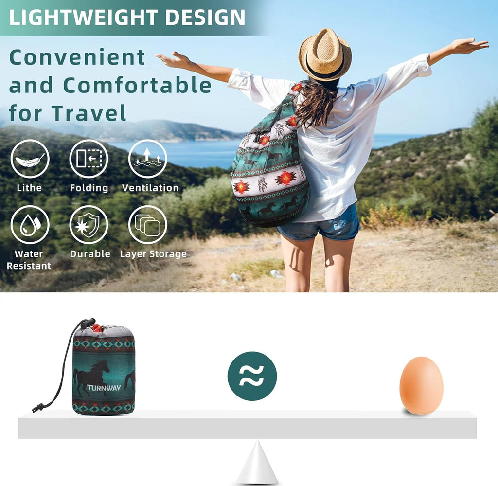 Ultra Lightweight Water-Resistant Packable Backpack, Foldable Hiking Daypack for Travel Camping Cycling Outdoor