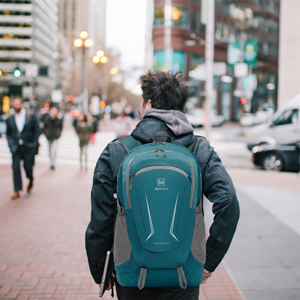 Lightweight Backpack for Men Women - Packable Hiking Travel Backpack - Foldable Outdoor Camping Daypack Blue