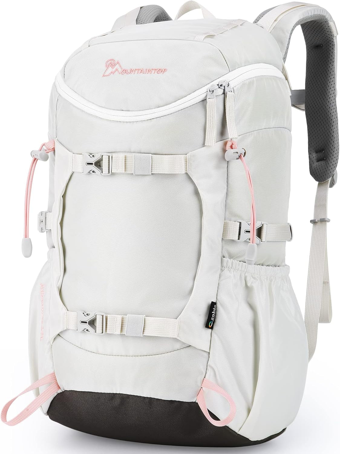 Small Hiking Backpack 28L Travel Daypack Lightweight for Women for Outdoor Camping, 20.5×12.2×6.3 In，Ivory