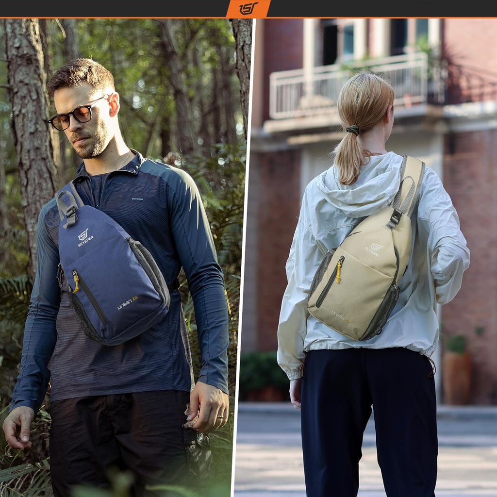 Sling Bag Crossbody Backpack - Chest Shoulder Cross Body Bag Travel Hiking Casual Daypack for Women Men(Royalblue)