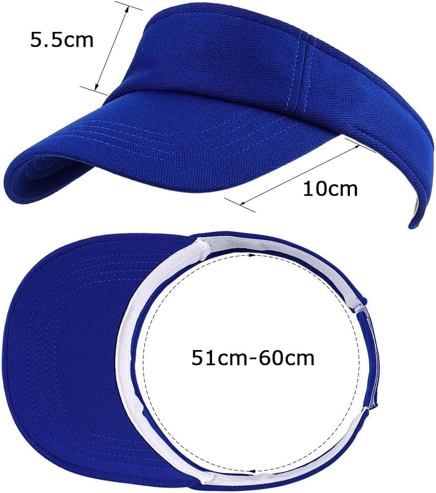 Sun Visor Hat Sports Adjustable Baseball Cap with Outdoor UV Protection for Women Men