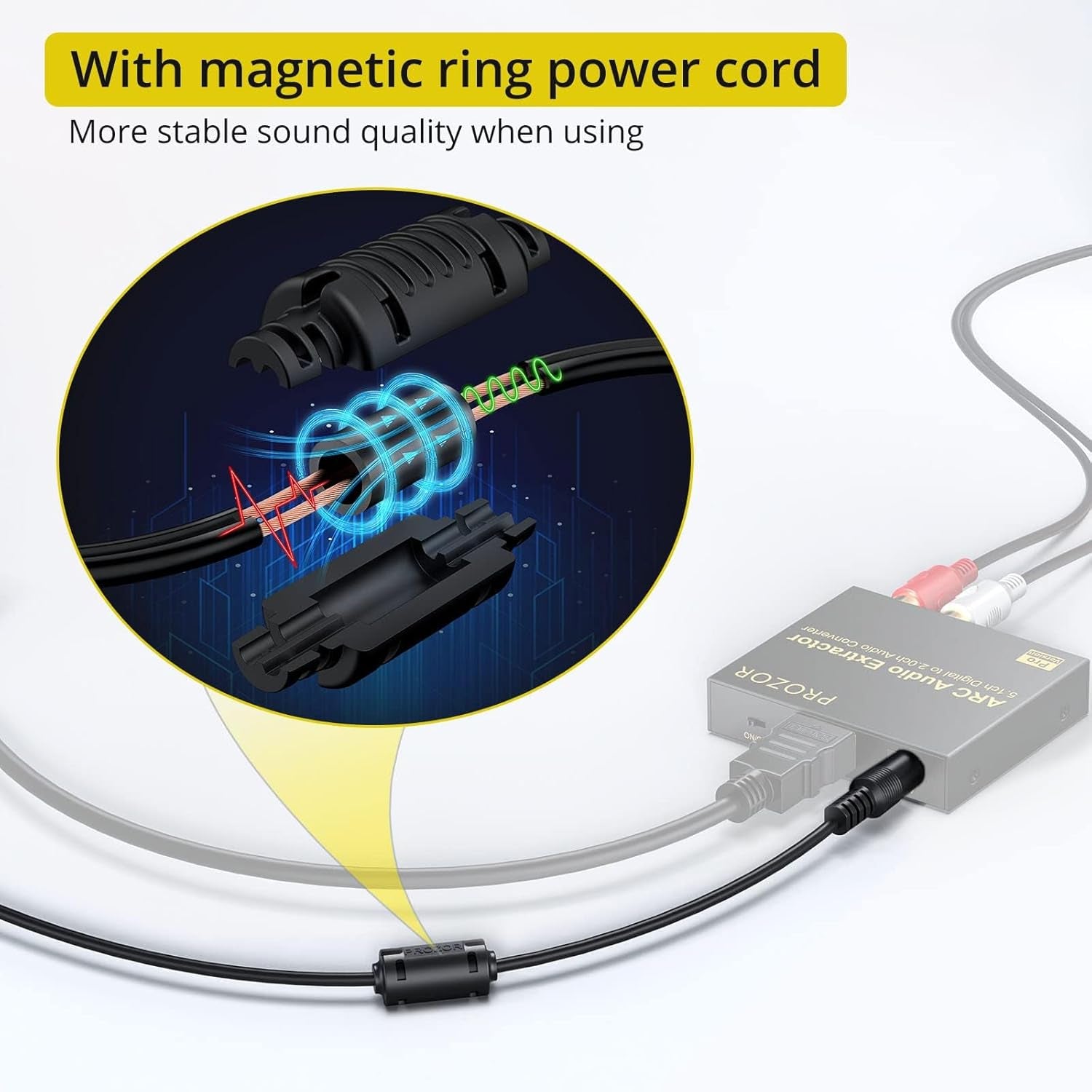 HDMI ARC Audio Extractor 5.1CH – HDMI ARC to Optical SPDIF RCA L/R 3.5Mm 2.0CH Audio Converter Supports 192Khz DAC, Dolby/Dts for ARC Tvs, Home Cinema & Sound Systems