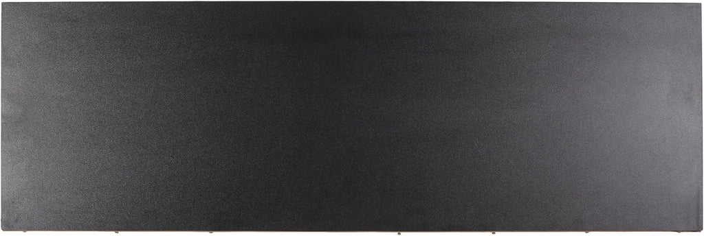 Lena TV Stand with 2 Doors and 2 Shelves, Black, White
