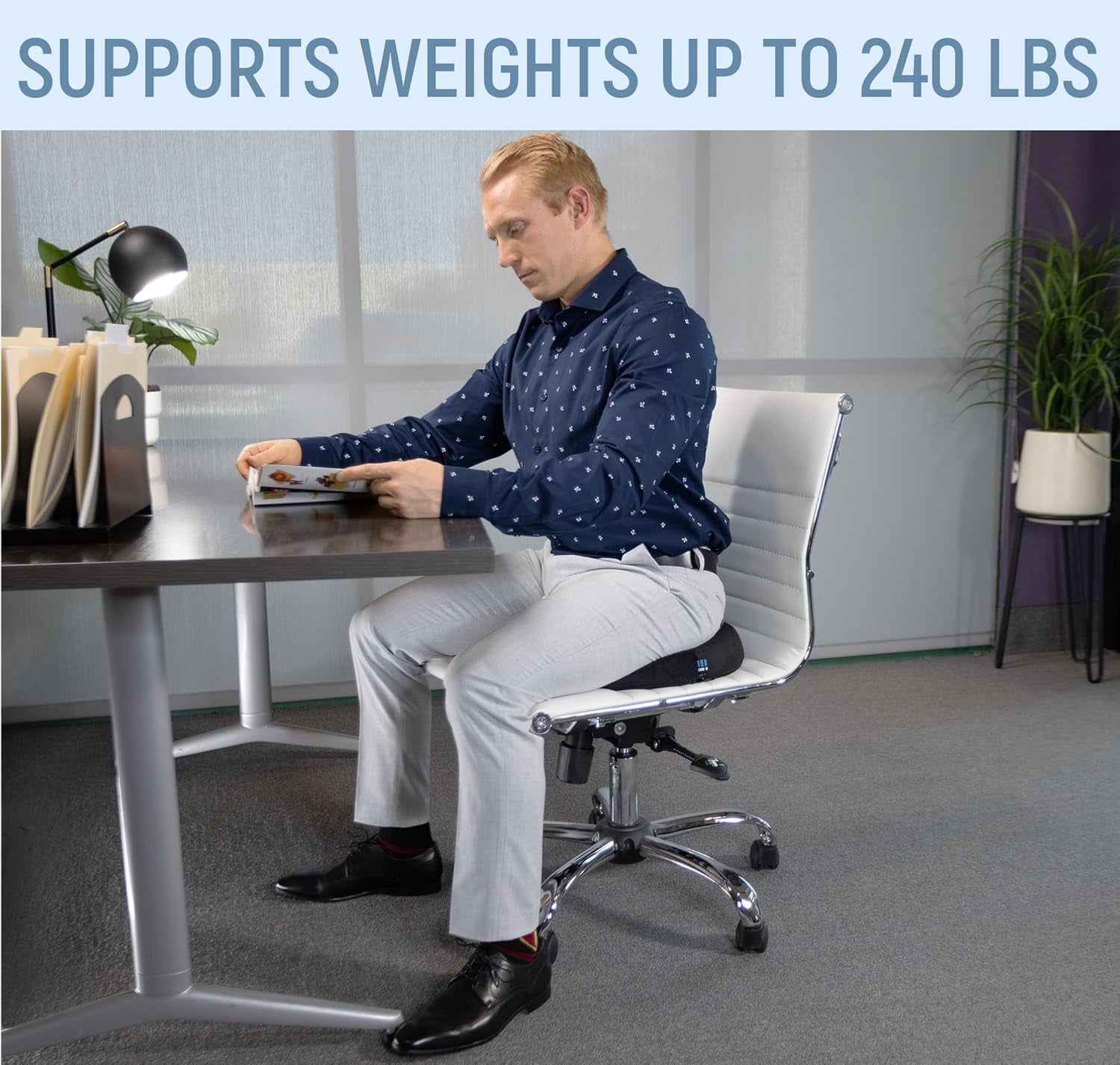 Memory Foam Seat Cushion for Pressure Relief - Gel Enhanced Coccyx Cushion for Tailbone Pain - Lower Back Support, Sciatica Seat Cushions, Office Chair Cushion for Long Sitting