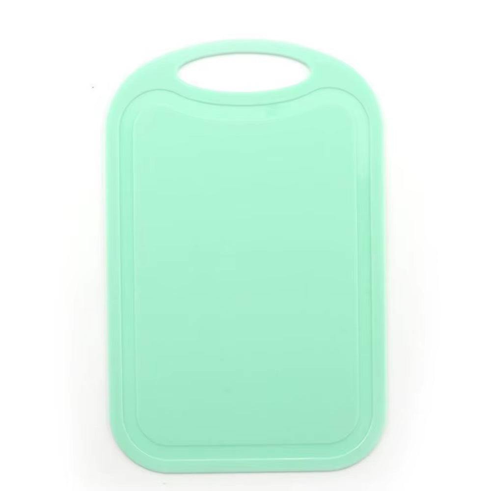 Rectangle Nonslip Plastic Cutting Board Handle with Groove Chopping Board Hangable Frosted Texture Chopping Block Meat Fruit