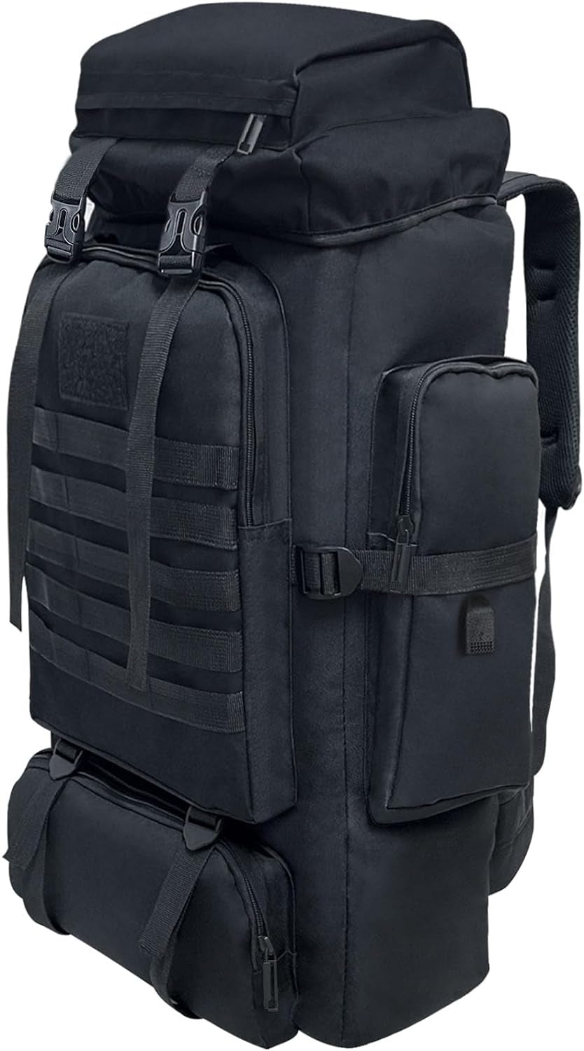 80L 100 Liters Camping Hiking Military Tactical Backpack,Water Resistant Large Travel Daypacks Outdoor MOLLE Rucksack