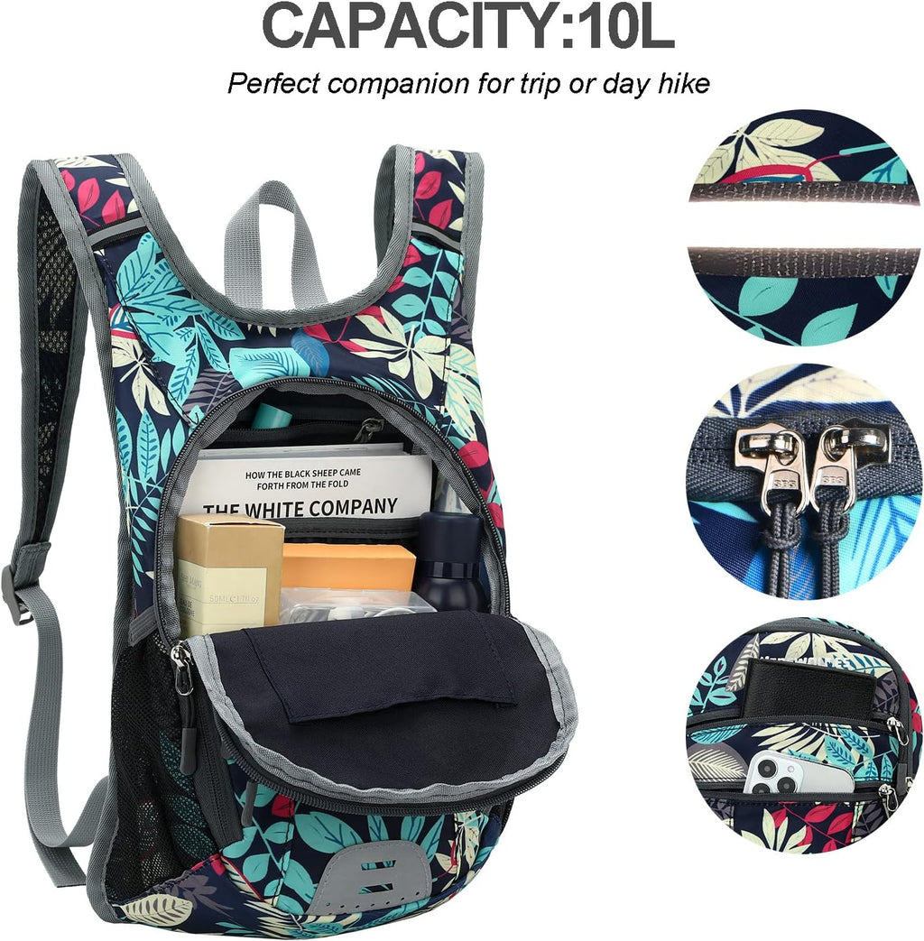 10L Small Hiking Backpack, Lightweight Foldable Packable Casual Outdoor Travel Daypack