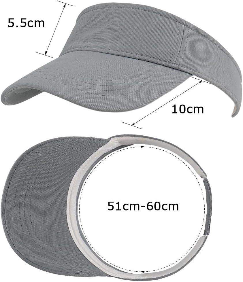 Sun Visor Hat Sports Adjustable Baseball Cap with Outdoor UV Protection for Women Men