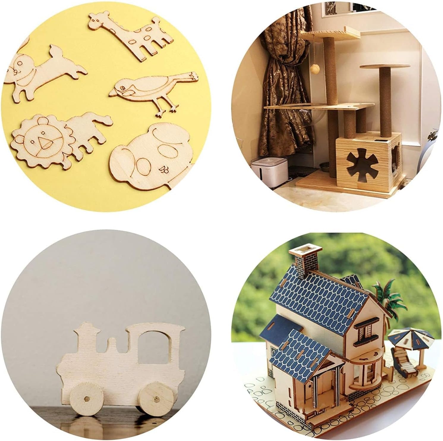 A4 Plywood Sheets Basswood Sheet 2Mm Craft Wood Blank Unfinished Wood Board for Craft DIY Painting Modelling Fretwork Engraved Home Decor(30 X 20Cm)