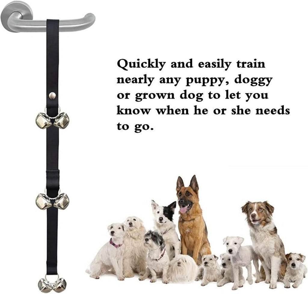 Dog Puppy Potty Training Doorbells - Length Adjustable Dog House Toilet Training Bells