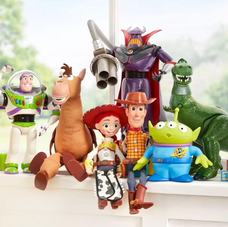 Official Buzz Lightyear Interactive Talking Action Figure from Toy Story, Features 10+ English Phrases, Interacts with Other Figures and Toys