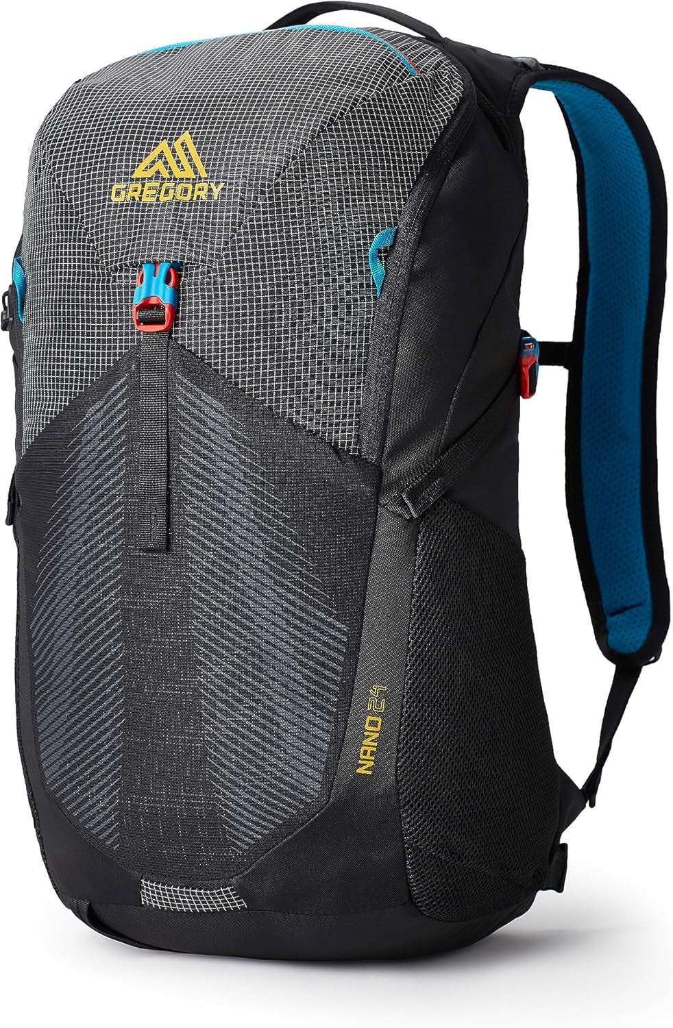 Nano 24L Unisex Day Hiking/Commuter/Active Travel Backpack, Breathable Backpanel, Hydration Port, One Size Fits All, Techno Black