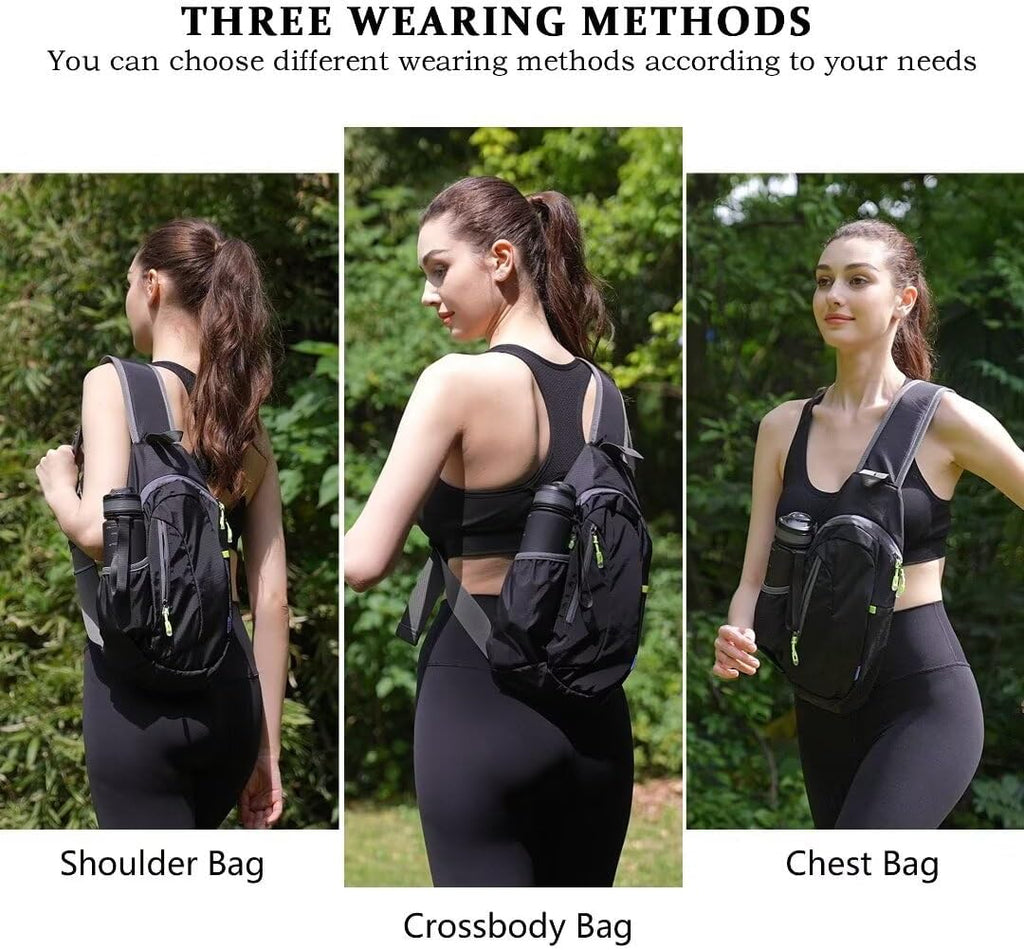 Small Sling Bag, Lightweight Crossbody Backpack for Men Women, Shoulder Bag for Sports and Outdoor
