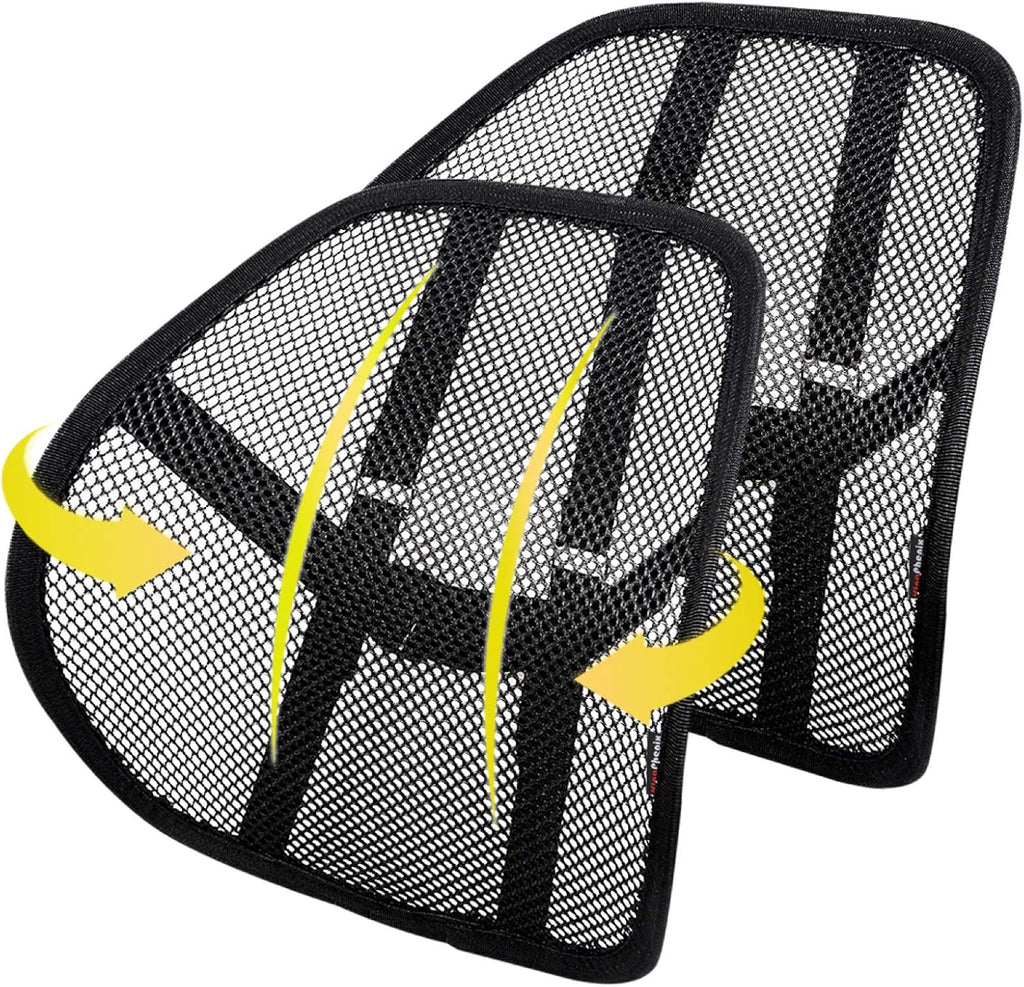 Lumbar Support (2 Pack) with Breathable Mesh, Suit for Car, Office Chair