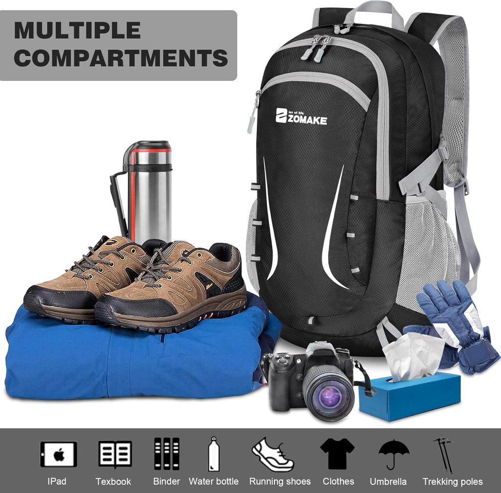 Lightweight Packable Backpack 35L, Foldable Backpacks Water Resistant Collapsible Light Daypack for Hiking