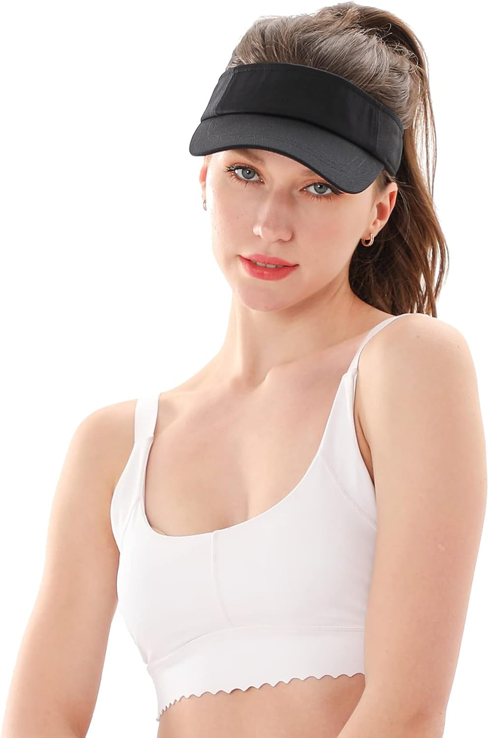 Sun Visor Hat Sports Adjustable Baseball Cap with Outdoor UV Protection for Women Men