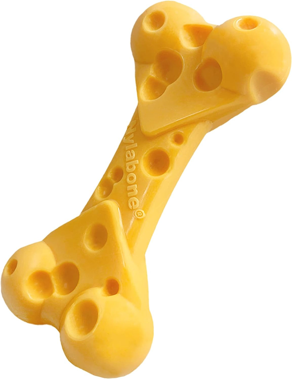 Extreme Tough Dog Chew Toy Cheese Bone, Durable, Cleans Teeth, Cheese Flavour, Medium, for Dogs up to 16 Kg (Pack of 2)