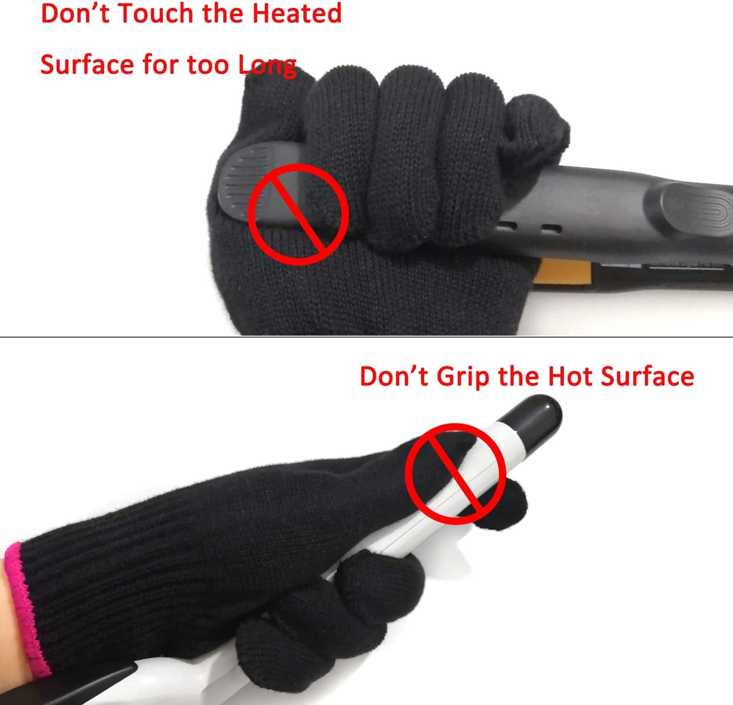 Heat Resistant Mat Pouch and Heat Resistant Glove for Curling Irons, Hair Straightener, Flat Irons and Hair Styling Tools, 28.5Cm X 14Cm, Pink
