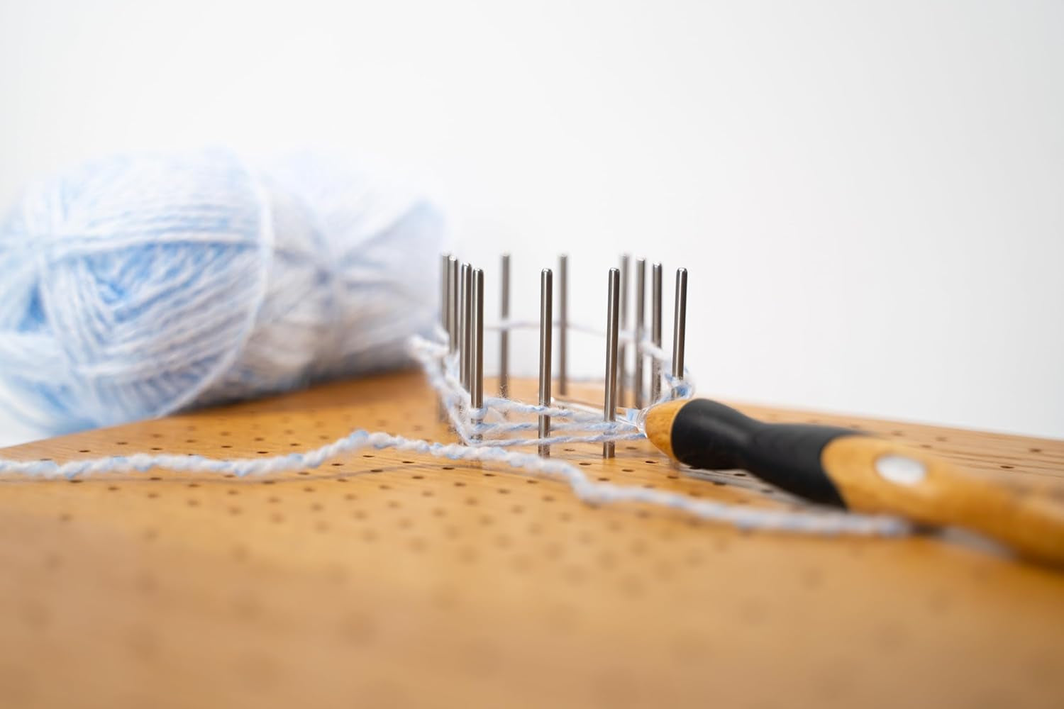 - Blocking Board for Crochet and Knitting - Wooden Blocking Mats for Knitting 20 Stainless Steel Pins and Pin Holder | Bonus Crochet E-Book - 11 X 9 Inches