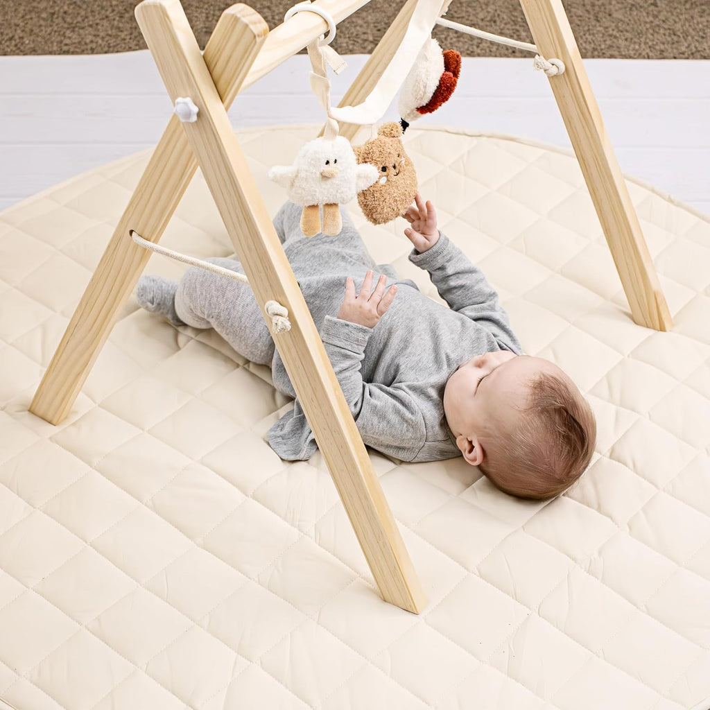 Hanging Car Seat Toy Chain for Babies 0-6 Months - Beautiful Carseat or Stroller Entertainment Toy with Rattles Makes a Great Soft Sensory Gift for Newborns/Infants