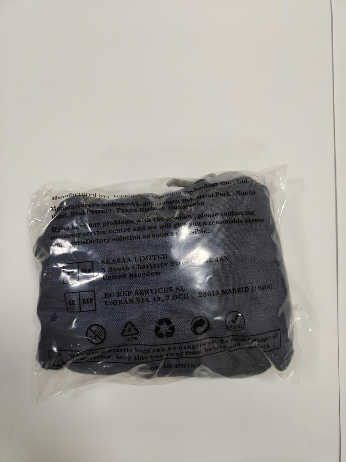 Ultra Lightweight Packable Backpack, 10L Small Daypack Light Foldable Backpacks Water Resistant Day Bag for Hiking (Navy Blue)