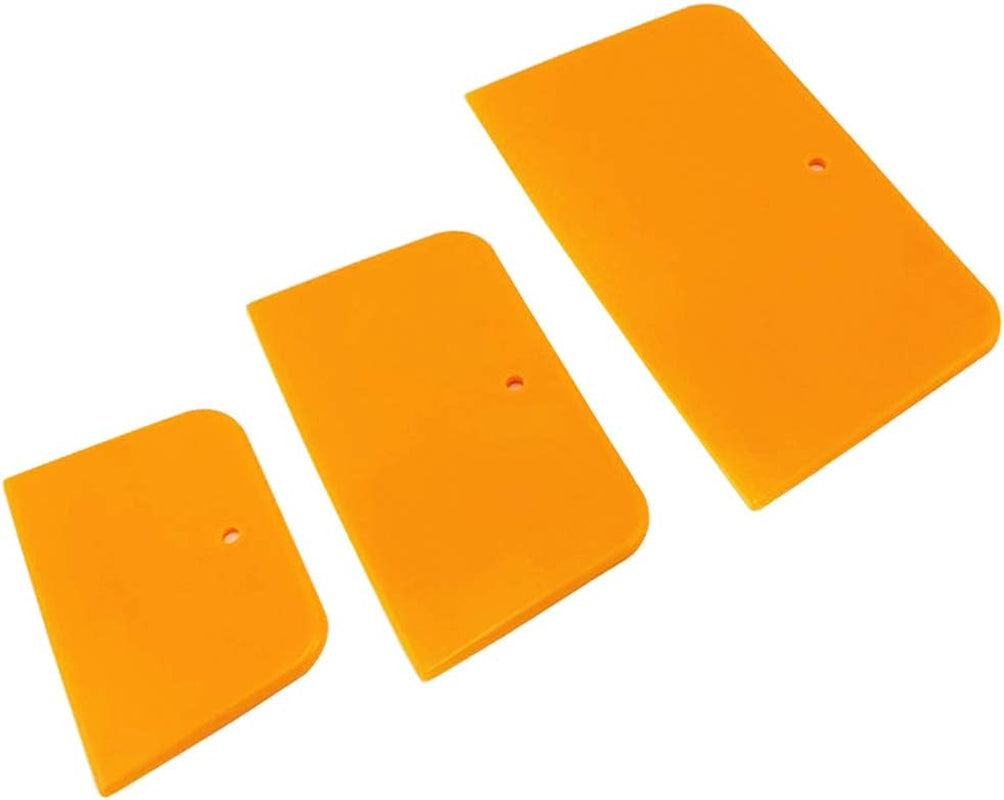 Set of 9 Body Filler Spreaders Automotive Body Fillers,  4, 5, 6 Inch Reusable Plastic Spreader for Applying Fillers, Putties, Glazes, Caulks and Paint