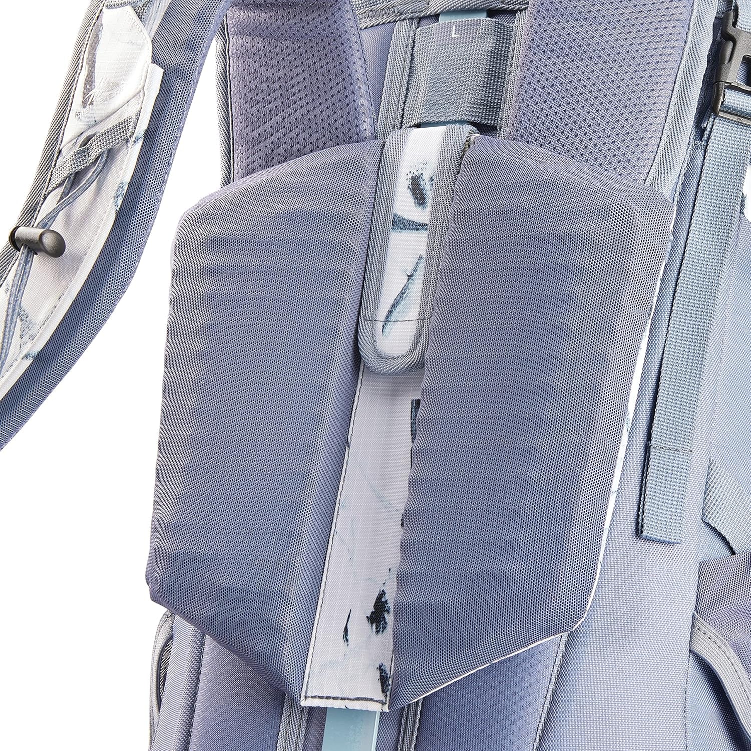 Pathway 2.0 Backpack with Hydration Storage Sleeve, for Hiking, Biking, Camping, Traveling, White Cracked Ice/Grey Blue, 60L