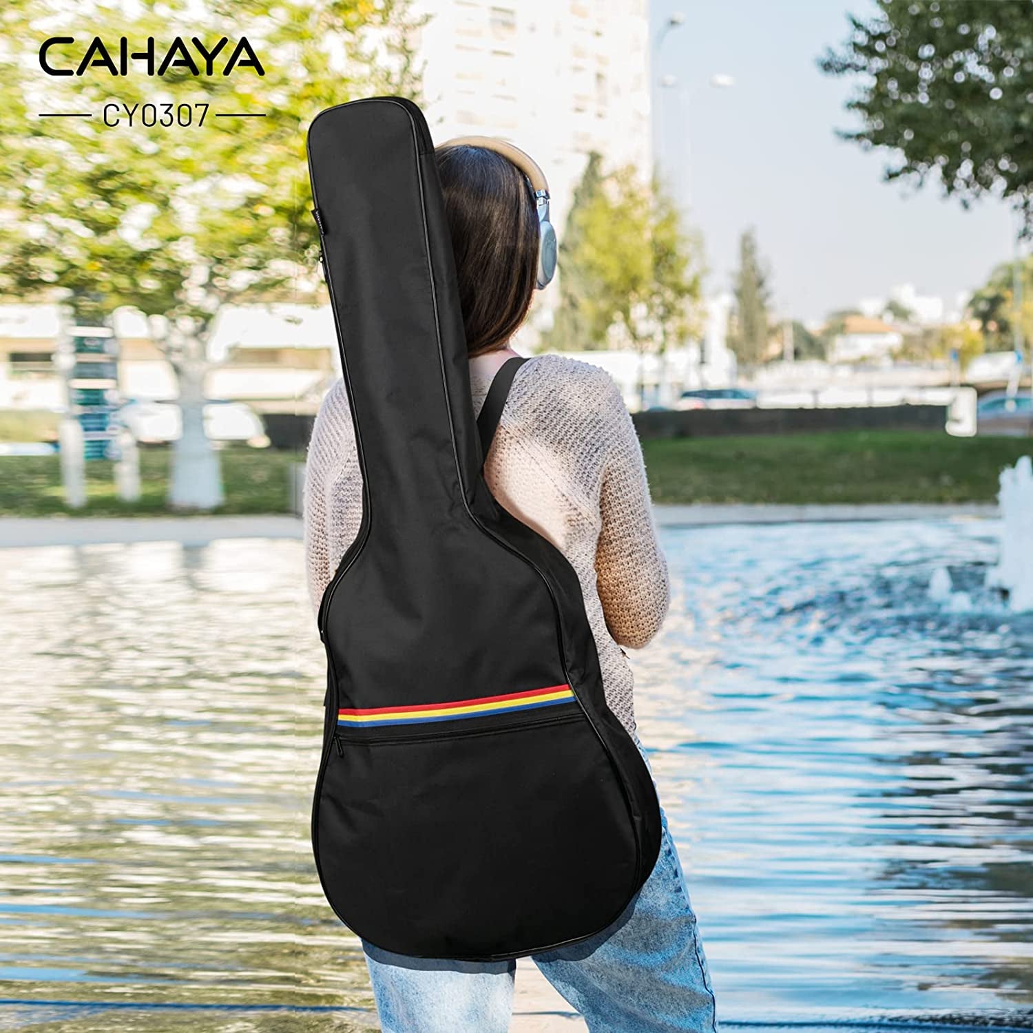 Guitar Cover Classical Acoustic Guitar Dust Bag Soft Guitar Bag Gig Bag Single Layer Suitable for 40 Inch / 41 Inch Guitar,Cy0307