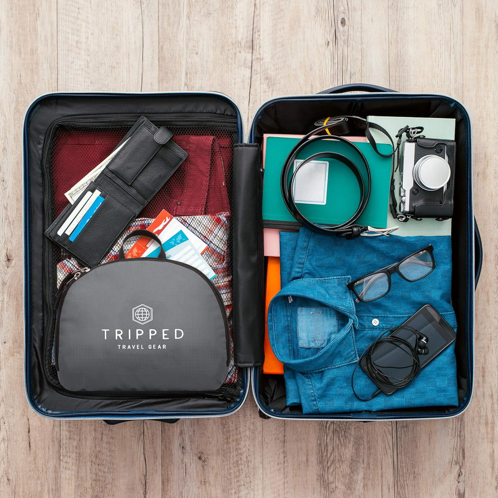 Granite Grey 35L Foldable Backpack, Lightweight, Packable, with Padded Shoulder Straps, Ideal for Travel, Hiking, and Everyday Use