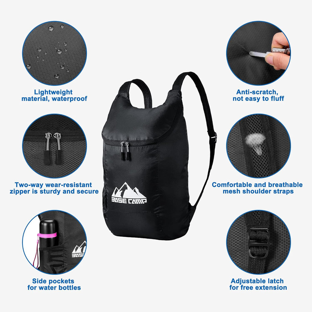 Hiking Backpack,12L Portable Lightweight Packable Travel Daypacks for Women Men, Foldable Shoulder Pack Casual Outdoor Bag