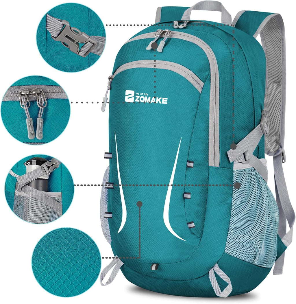 Lightweight Packable Backpack 35L, Foldable Backpacks Water Resistant Collapsible Light Daypack for Hiking