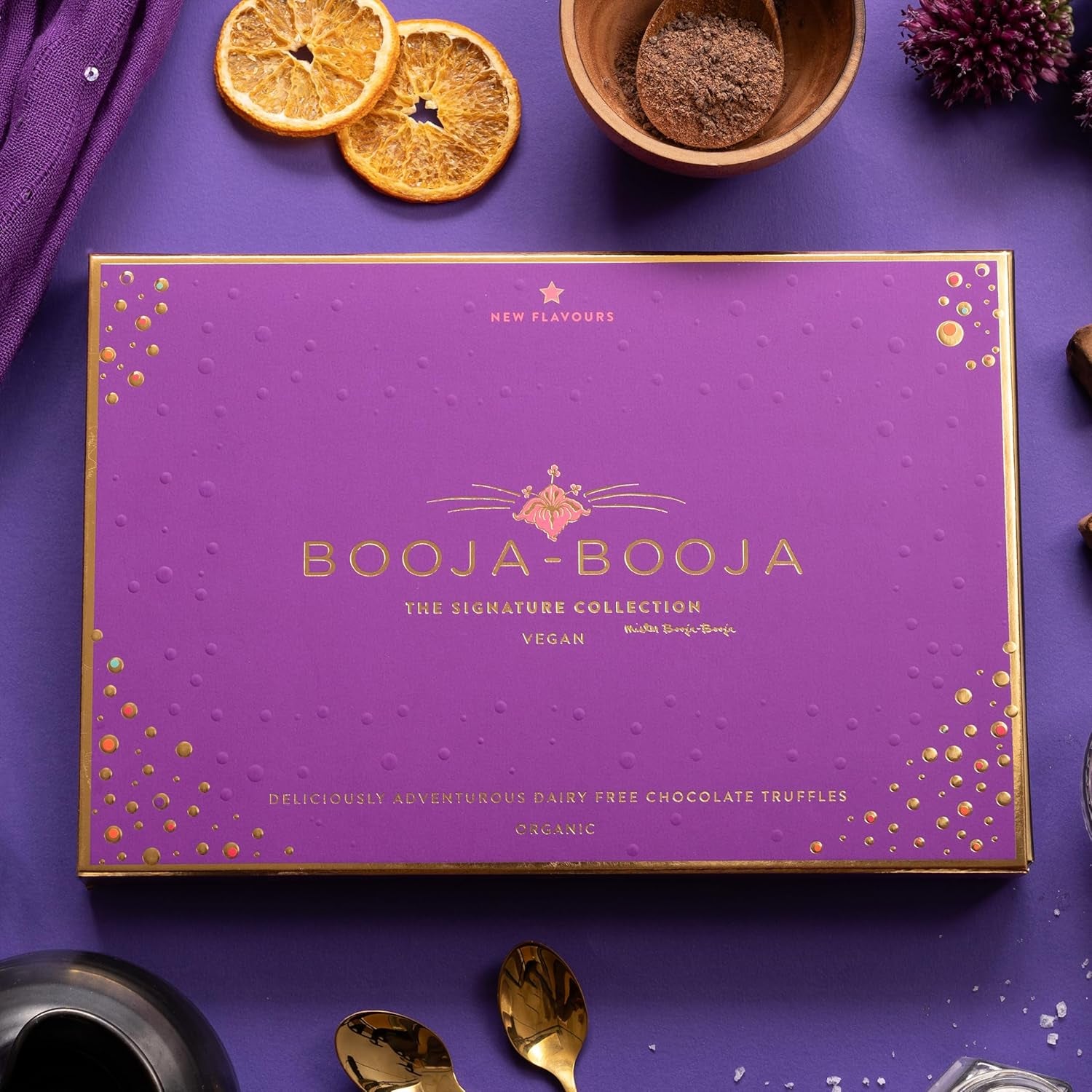 , the Signature Collection Gift Box | Selection of Vegan Chocolate Truffles, 184G