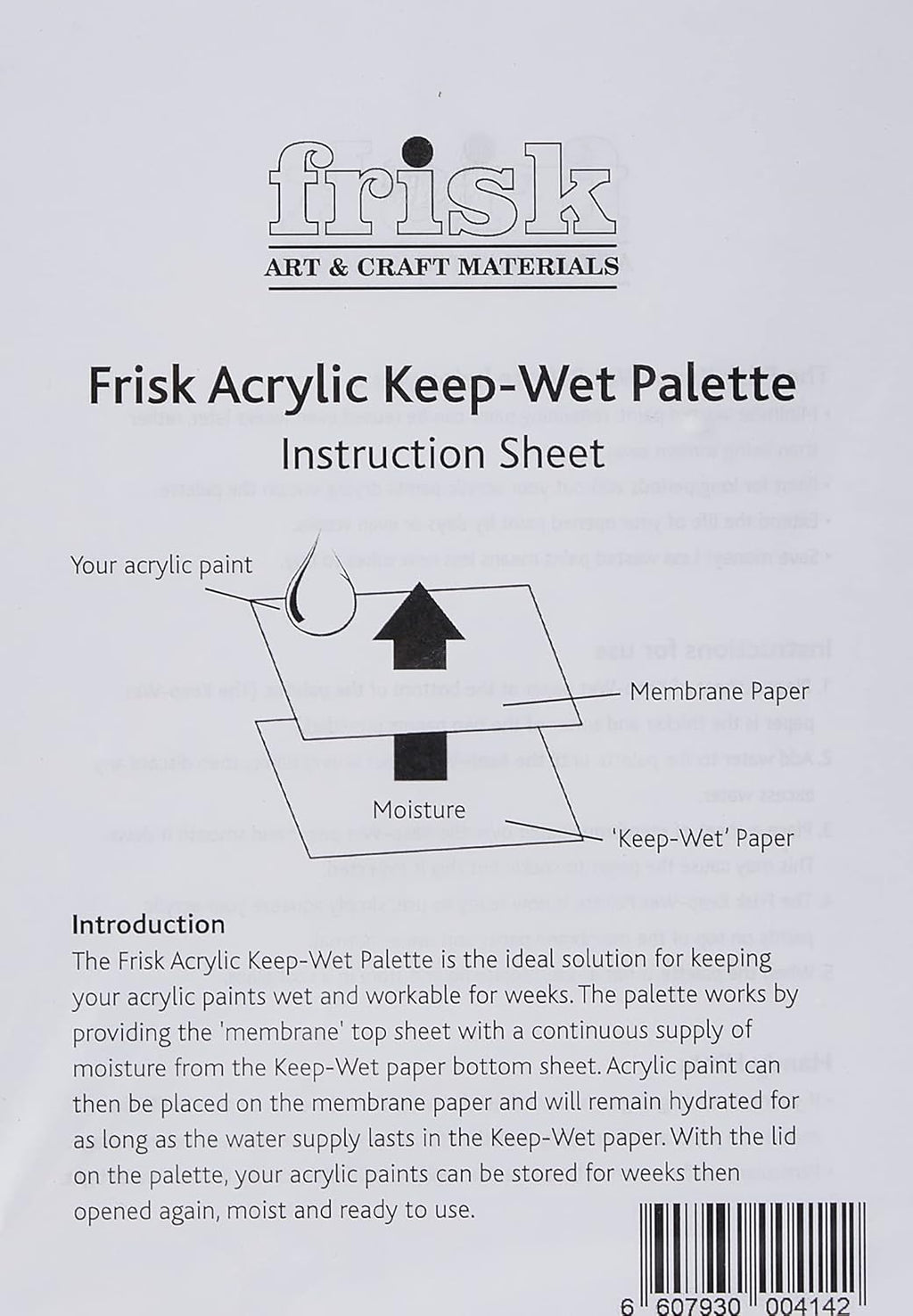 22100001 Acrylic Keep-Wet Palette Refill Pack, White,343 X 216 X 19Mm
