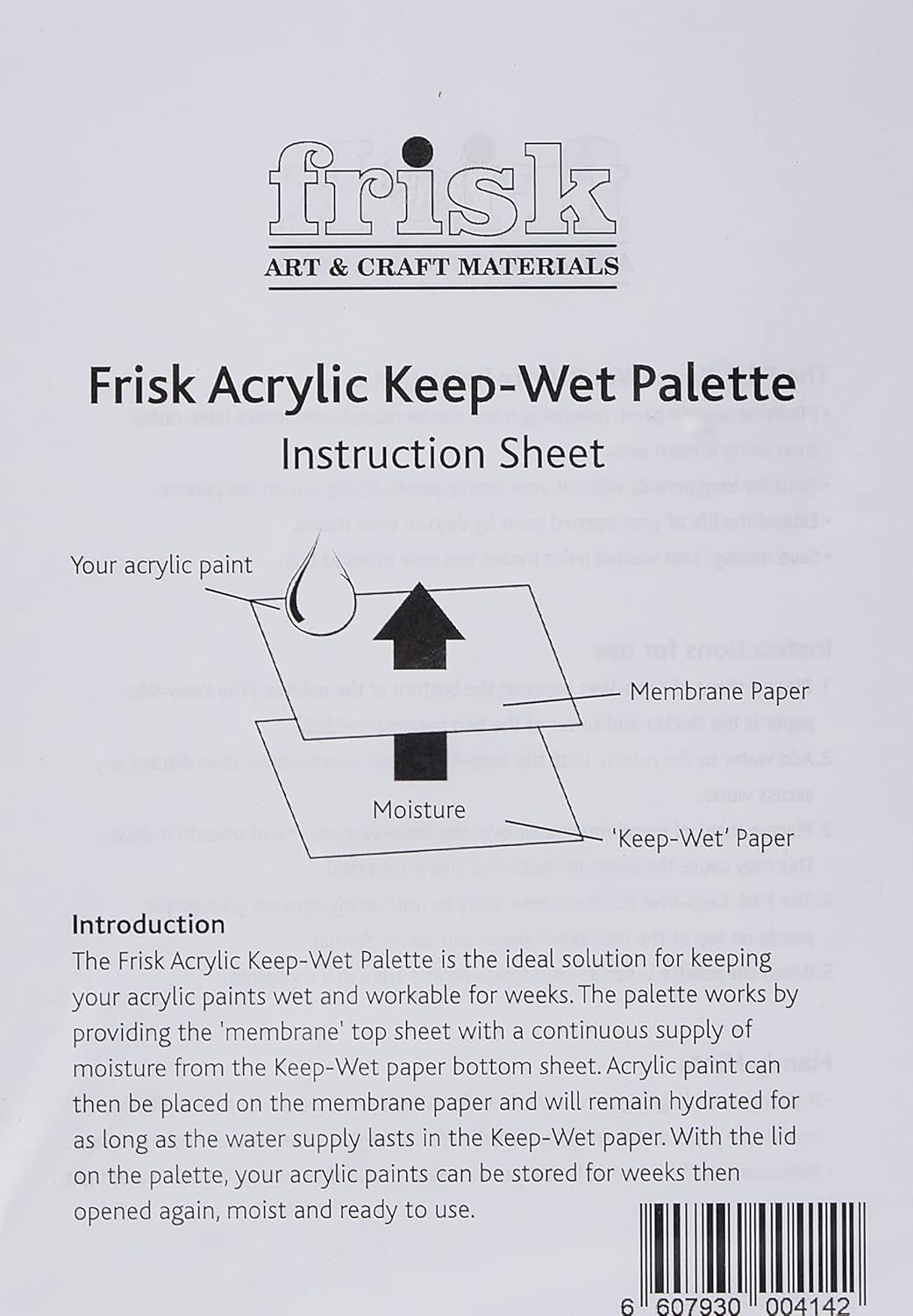 22100001 Acrylic Keep-Wet Palette Refill Pack, White,343 X 216 X 19Mm