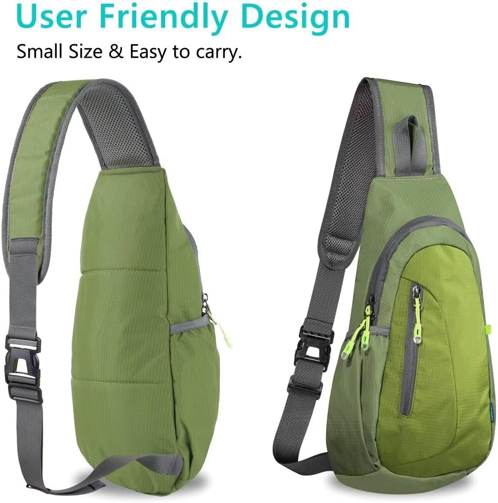 Small Sling Bag, Lightweight Crossbody Backpack for Men Women, Shoulder Bag for Sports and Outdoor
