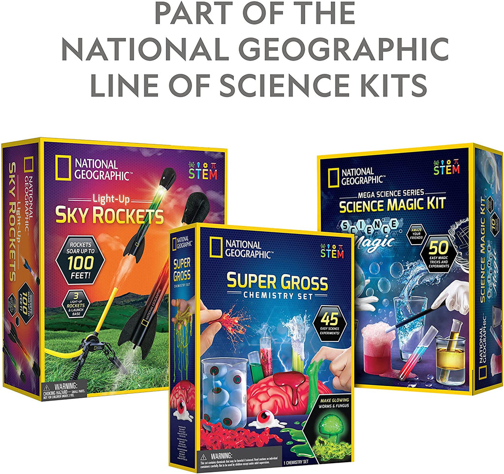 NATIONAL GEOGRAPHIC Magic Kit - 45 Magic Tricks for Kids to Perform with Step-By-Step Video Instructions for Each Trick Provided by a Professional Magician, Toys for Boys and Girls