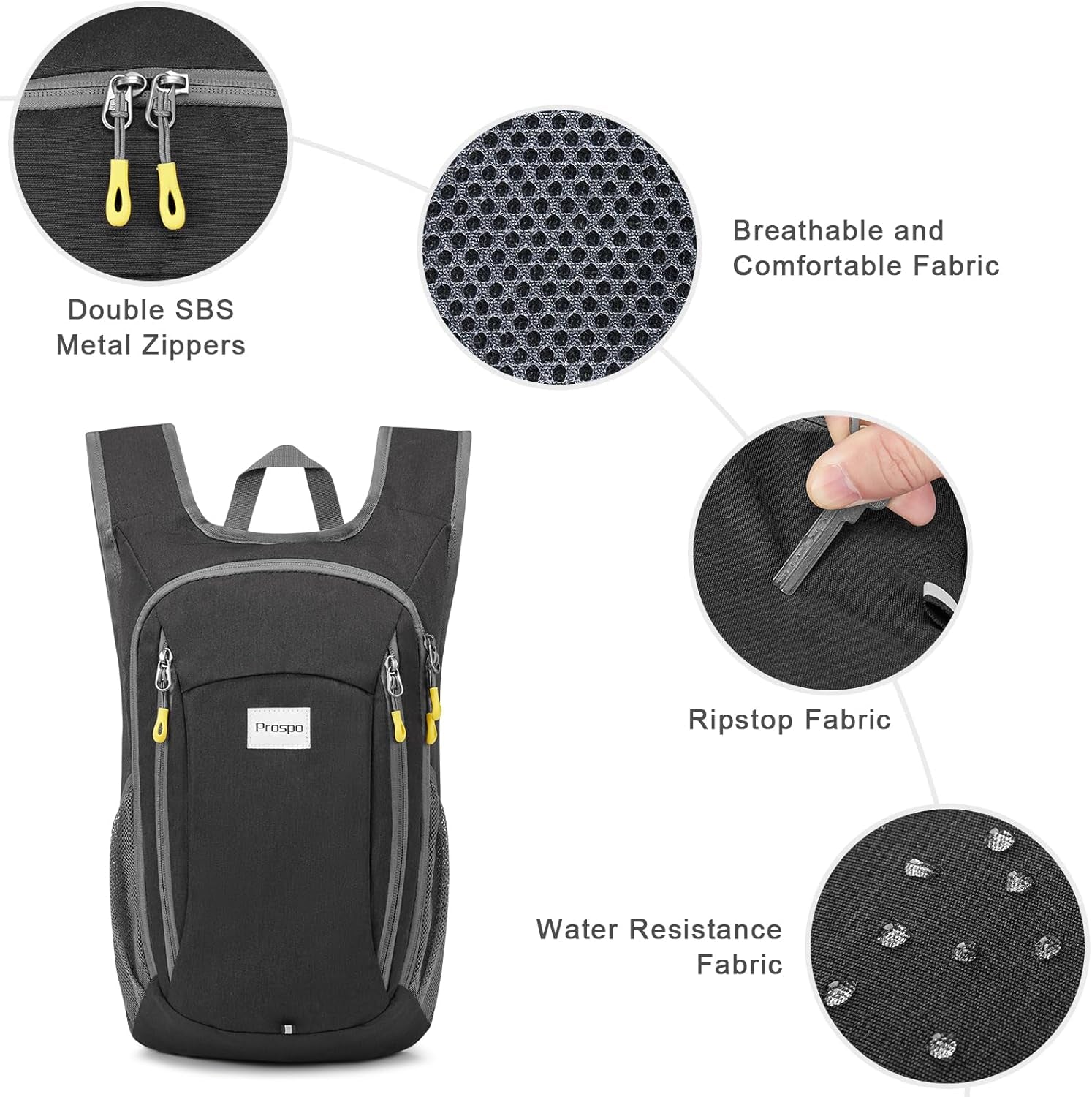 12L Hiking Backpack Small Lightweight Travel Backpack for Women Men Casual Foldable Shoulder Bag