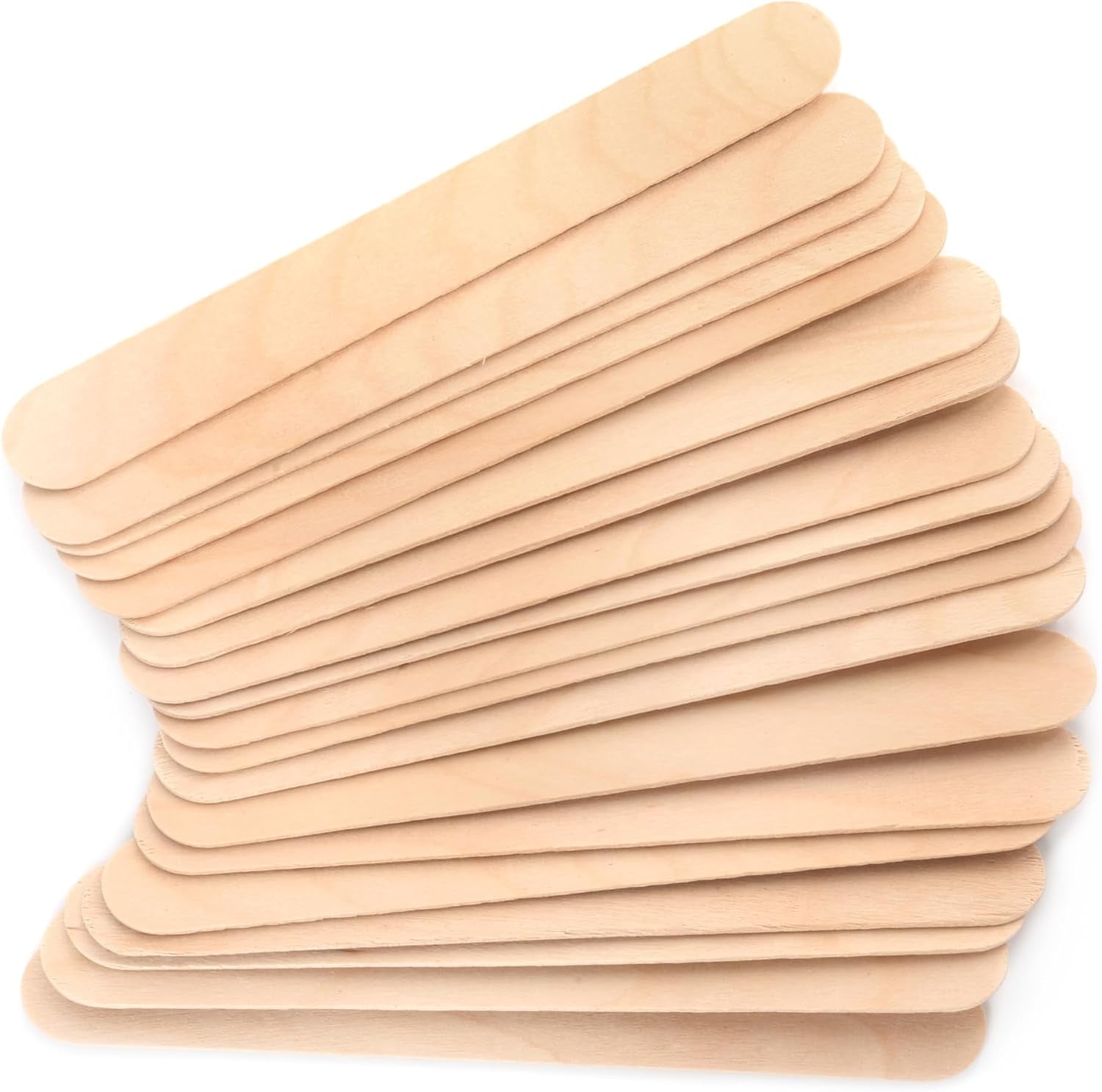 50 PCS Jumbo Wood Craft Sticks – 150Mm X 17Mm Natural Wooden Popsicle Sticks for DIY Arts & Crafts, Creative Projects, and Classroom Activities