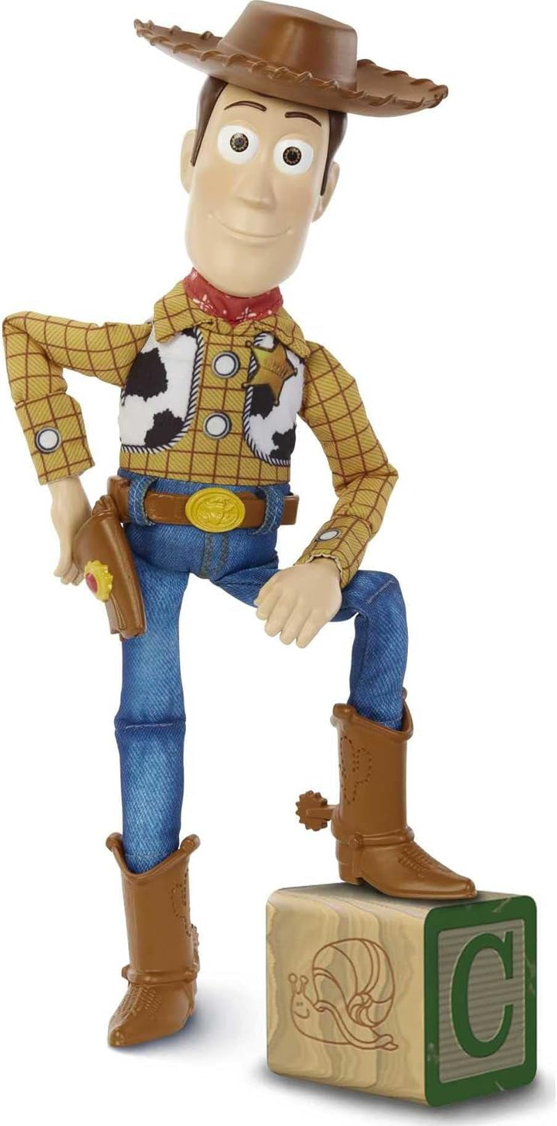 Disney Pixar Toy Story Talking Woody Action Figure & Accessory, Roundup Fun 12-Inch Collectible with 30+ Sounds & Phrases