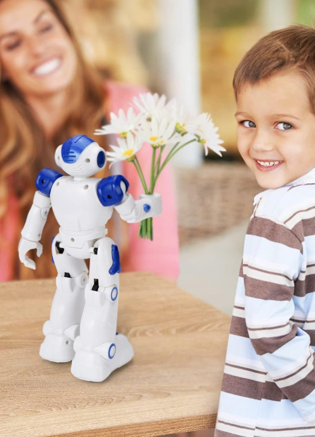 RC Robot Toys for Kids, Gesture & Sensing Programmable Remote Control Smart Robot for Age 3 4 5 6 7 8 Year Old Boys Girls Birthday Gift Present