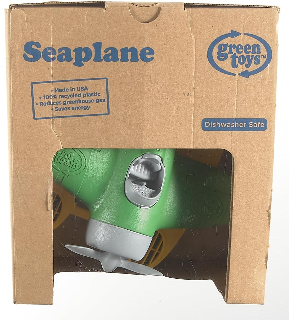 Seaplane in Green Color - BPA Free, Phthalate Free Floatplane for Improving Pincers Grip. Toys and Games ,9 X 9.5 X 6 Inches