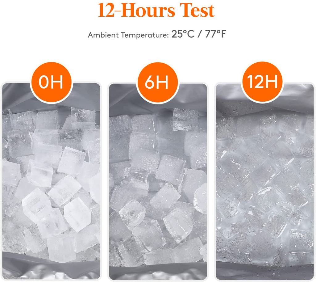 Soft Cooler Bag with Hard Liner, Large Insulated Picnic Lunch Bag Box Soft-Sided Cooling Bag for Camping/Bbq/Family Outdoor Activities