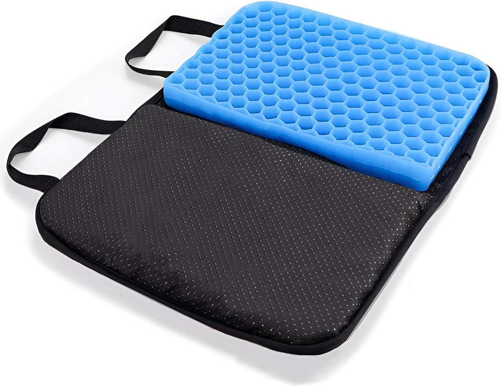 Wheelchair Cushion,Gel Seat Cushion,Foldable Honeycomb Heaven Cushion for Long Sitting,Office Desk Chair,Hip Pressure Sore Relief,Travel,Airplane,Car Driving,Elderly,Computer Gaming Chair (Square-S)