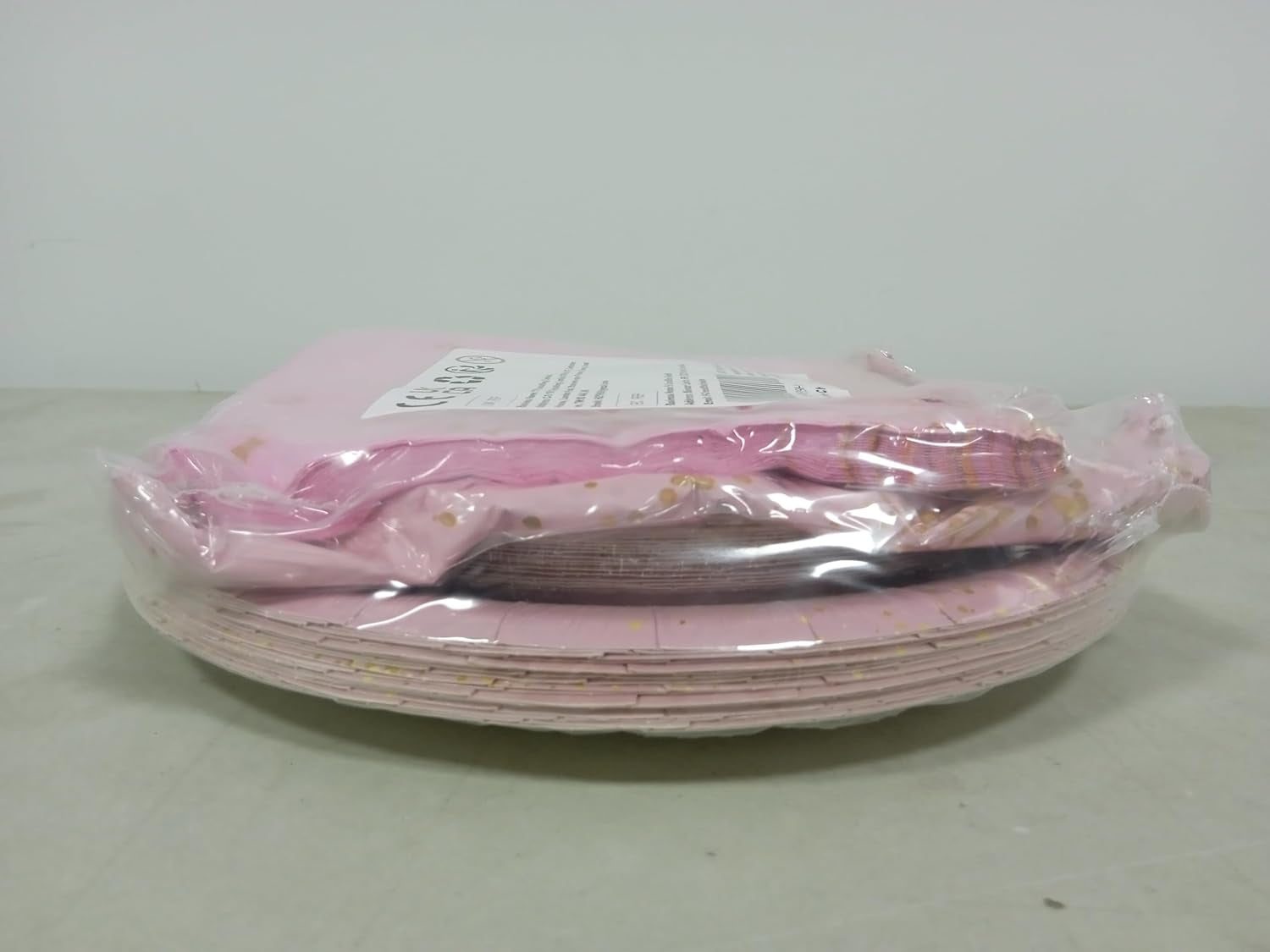 Miss Onederful Birthday Decorations - Pink Gold Plates, Napkins, Tablecloth, First Tableware for Baby Shower 1St Girls Decorations, Serve 20 Guests, JY-26