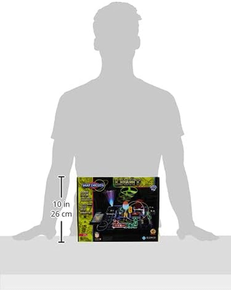 Light Electronics Exploration Kit | over 175 Exciting STEM Projects | Full Color Project Manual | 55+  Parts | STEM Educational Toys for Kids 8+